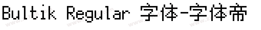 Bultik Regular 字体字体转换
